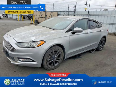 Used 2018 Ford Fusion SE w/ Equipment Group 201A FWD image 1