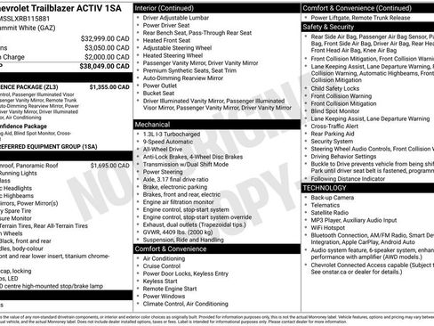 Used 2024 Chevrolet TrailBlazer ACTIV w/ Convenience Package AWD/4WD image 27