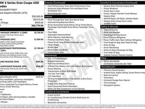 Certified 2024 BMW 430i Gran Coupe xDrive w/ M Sport Package (Priority 1) image 41