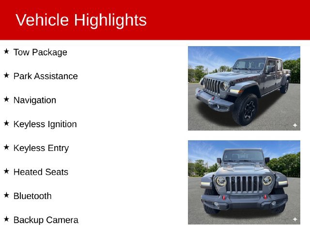 Used 2022 Jeep Gladiator Rubicon w/ LED Lighting Group AWD/4WD image 2