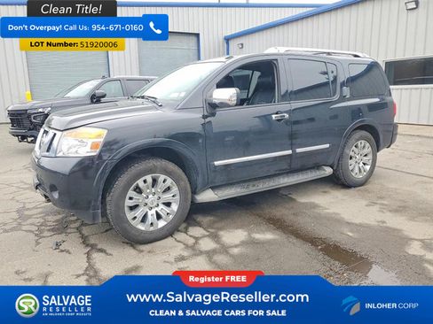 Used 2015 Nissan Armada Platinum w/ 2nd Row Captain Seat Package AWD/4WD image 1