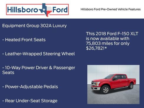 Used 2018 Ford F150 XLT w/ Equipment Group 302A Luxury AWD/4WD image 9