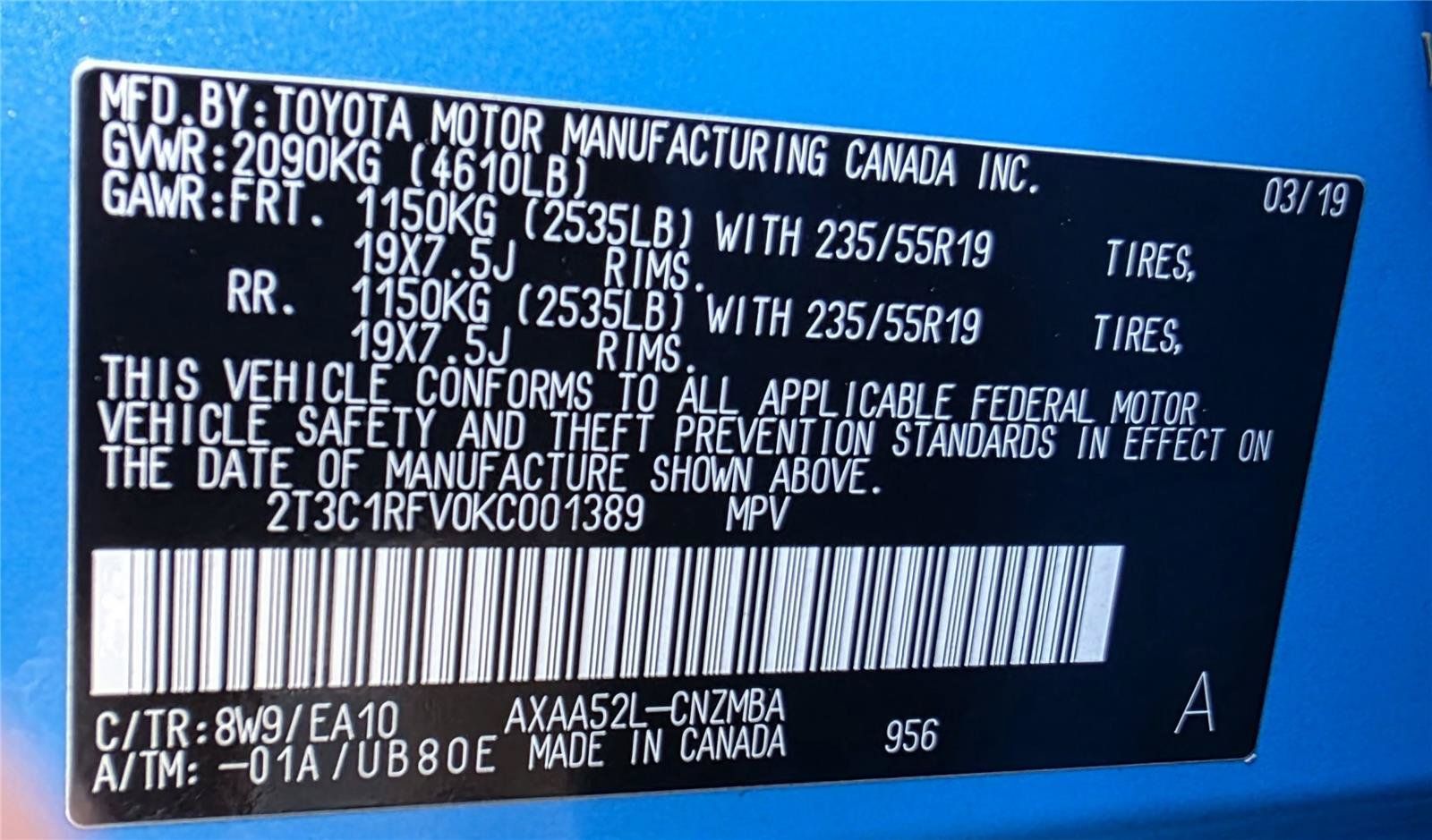 Used 2019 Toyota RAV4 XLE Premium w/ Carpet Mat Package FWD image 24