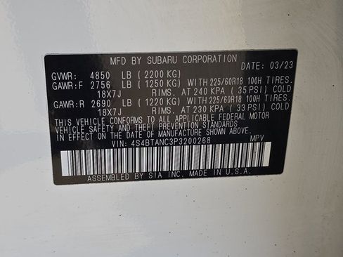 Used 2023 Subaru Outback Limited image 36