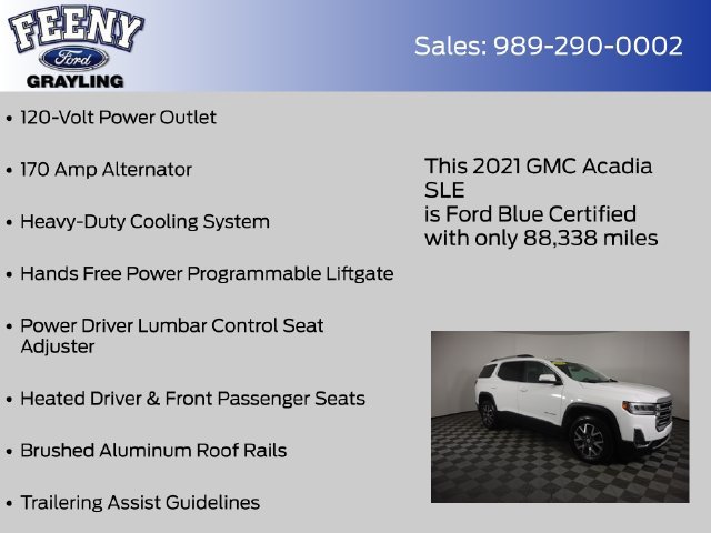 Used 2021 GMC Acadia SLE w/ Driver Convenience Package AWD/4WD image 20