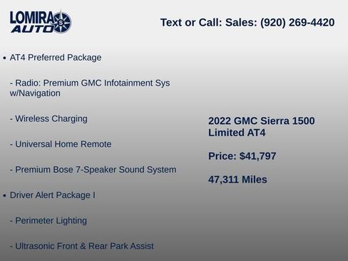 Used 2022 GMC Sierra 1500 AT4 w/ AT4 Preferred Package AWD/4WD image 11