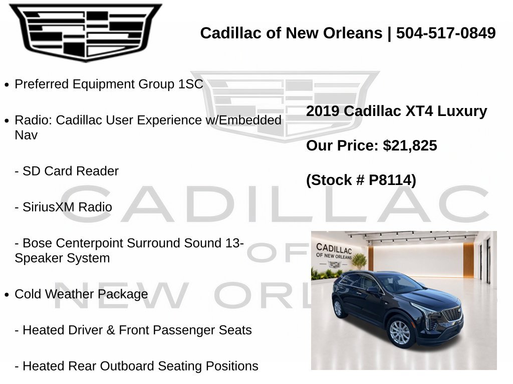 Used 2019 Cadillac XT4 Luxury w/ Cold Weather Package AWD/4WD image 7