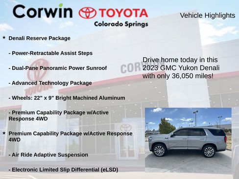 Used 2023 GMC Yukon Denali w/ Denali Reserve Package AWD/4WD image 6