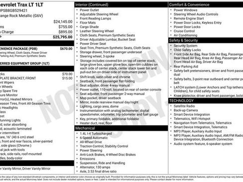 Used 2016 Chevrolet Trax LT w/ LT Convenience Package AWD/4WD image 2