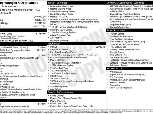 Certified 2025 Jeep Wrangler Unlimited Sahara w/ Safety Group AWD/4WD image 24