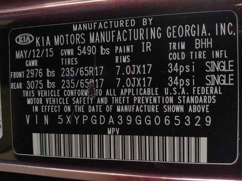 Used 2016 Kia Sorento AWD w/ LX Convenience Package image 33