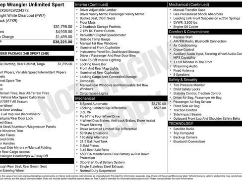 Used 2020 Jeep Wrangler Unlimited Sport AWD/4WD image 32