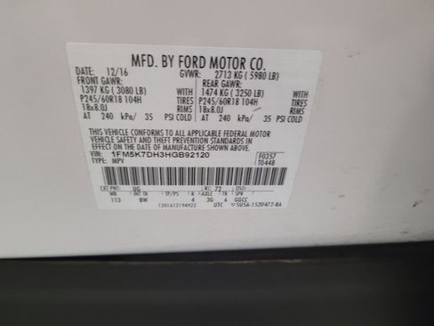 Used 2017 Ford Explorer XLT w/ Equipment Group 202A image 33