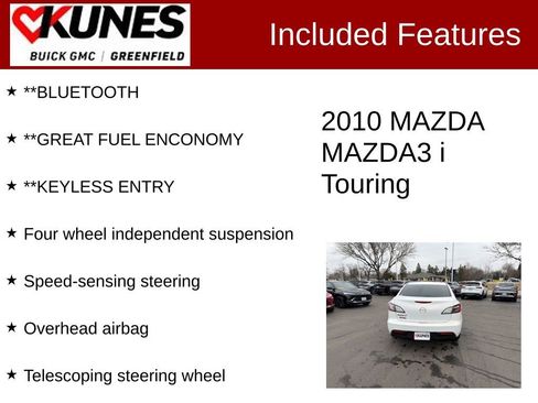 Used 2010 MAZDA MAZDA3 i Touring image 2