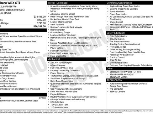 Used 2015 Subaru WRX STI image 41