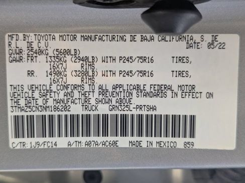 Used 2022 Toyota Tacoma SR5 w/ Technology Package RWD image 27