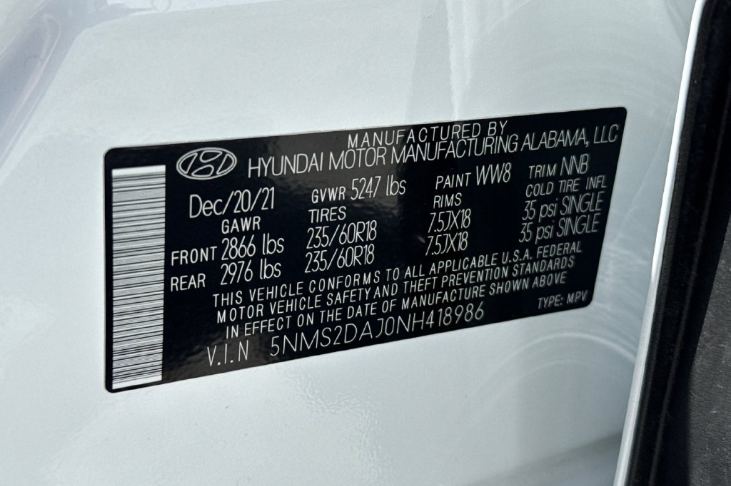 Used 2022 Hyundai Santa Fe SEL w/ Cargo Package AWD/4WD image 27