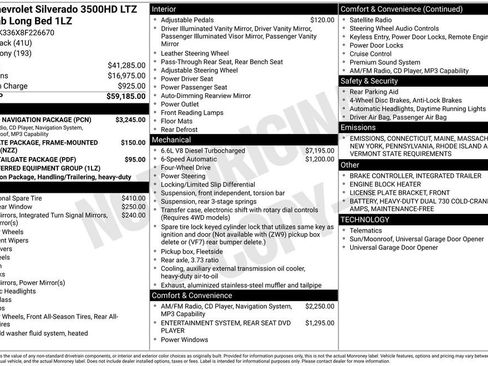 Used 2008 Chevrolet Silverado 3500 LTZ w/ Sun And Navigation Package image 7