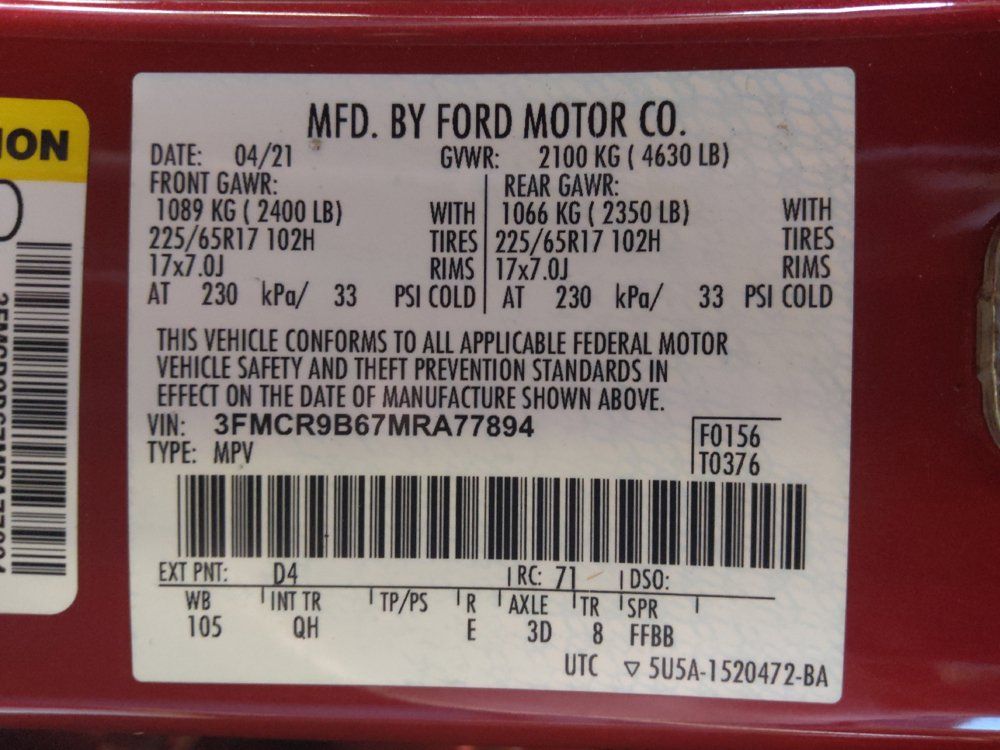 Used 2021 Ford Bronco Sport Big Bend AWD/4WD image 33