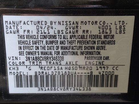Used 2024 Nissan Sentra SV FWD image 33