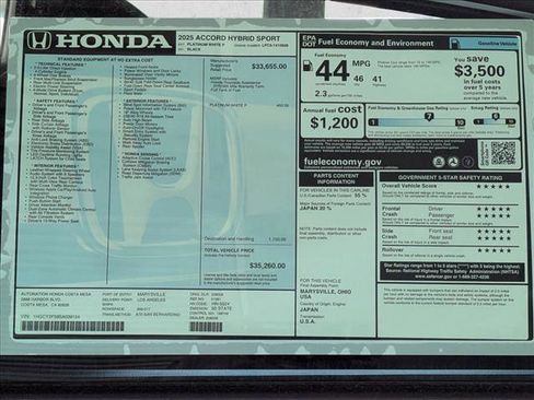 New 2025 Honda Accord Sport image 18