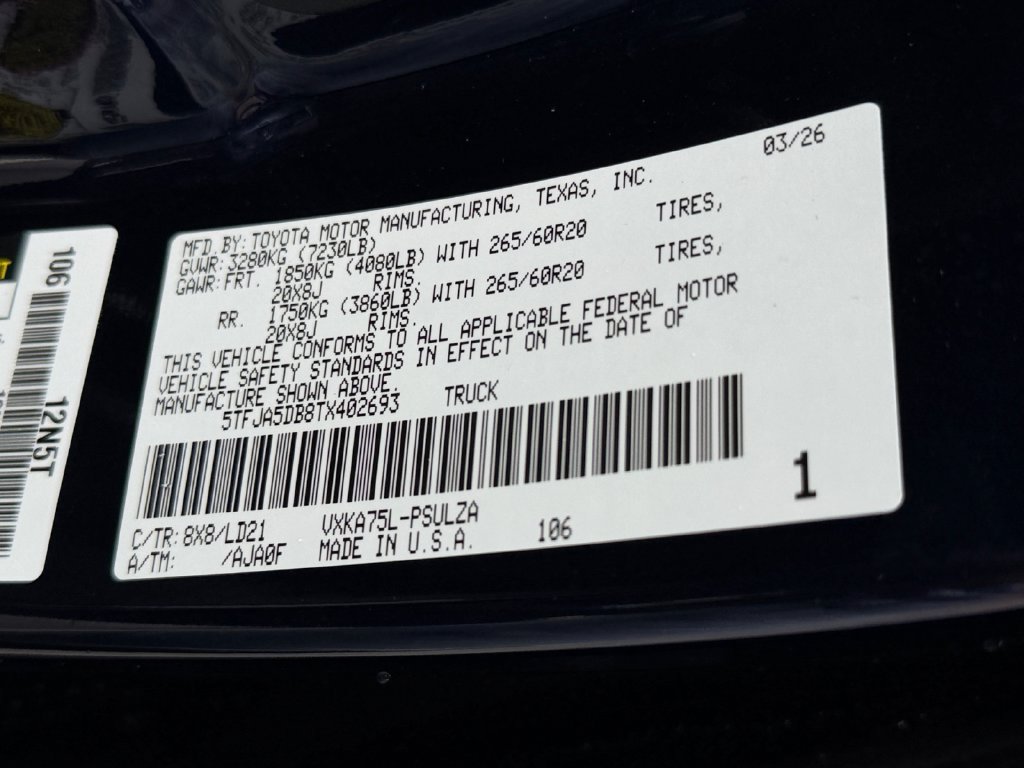 Used 2026 Toyota Tundra Limited AWD/4WD image 30