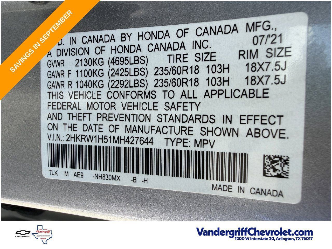 Used 2021 Honda CR-V EX image 28