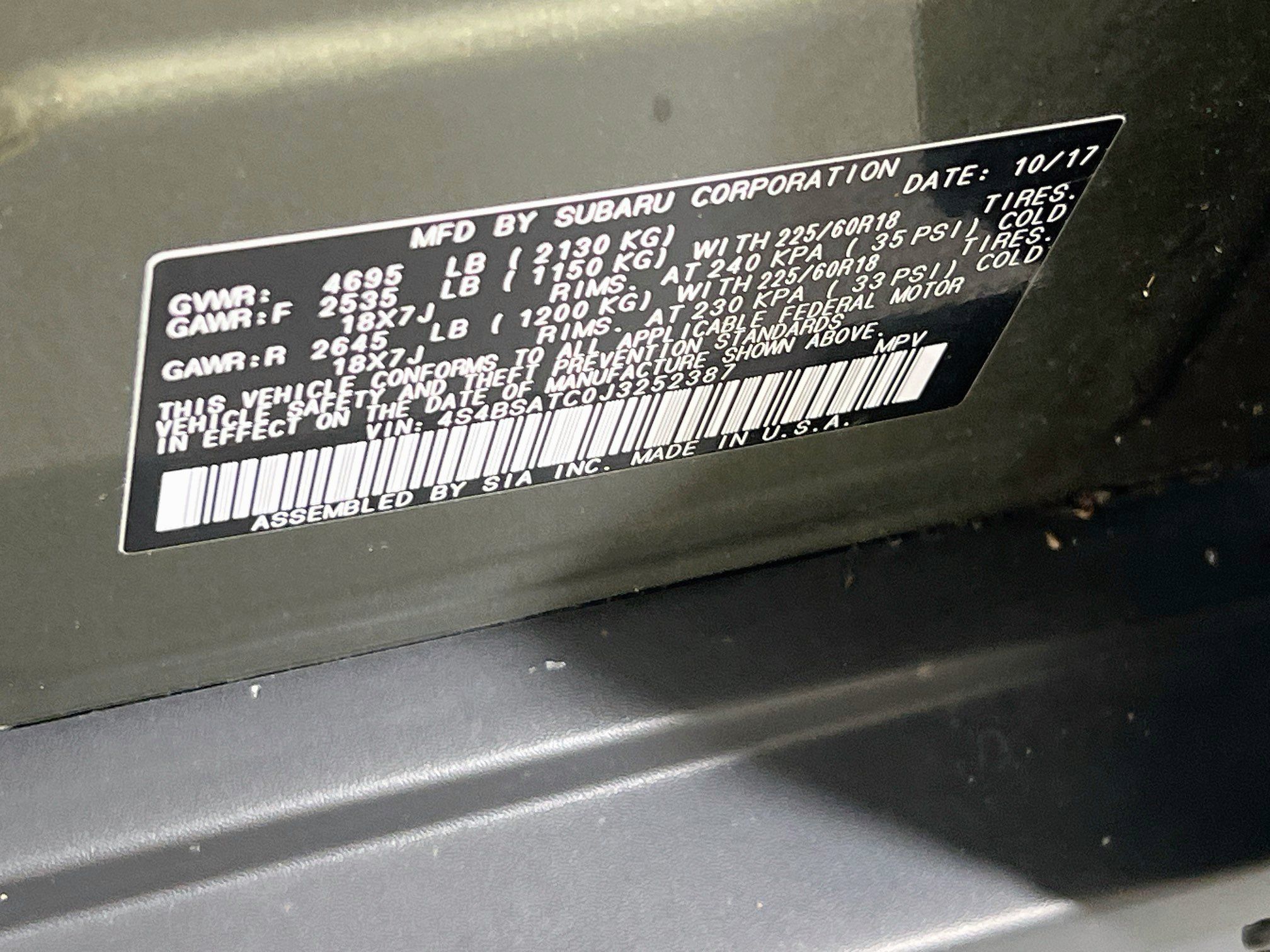 Used 2018 Subaru Outback 2.5i Touring AWD/4WD image 31