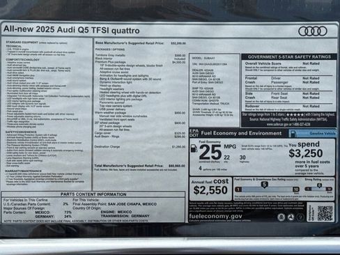 Certified 2025 Audi Q5 Premium Plus w/ Premium Plus image 21