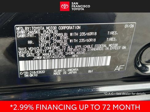 Certified 2026 Toyota bZ FWD image 42
