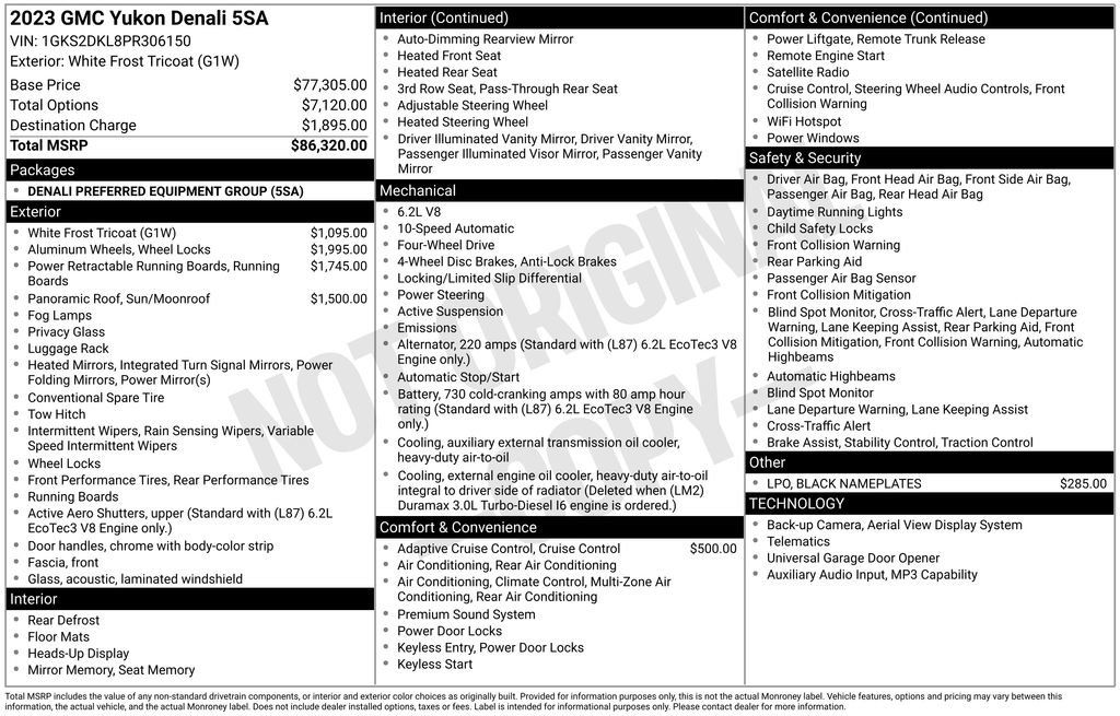 Certified 2023 GMC Yukon Denali AWD/4WD image 35