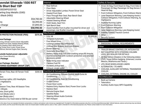 Certified 2023 Chevrolet Silverado 1500 RST w/ LPO, Liner Protection Package image 4