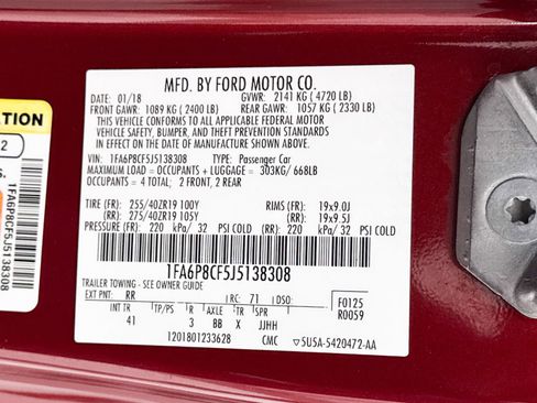 Used 2018 Ford Mustang GT Premium w/ GT Performance Package RWD image 34