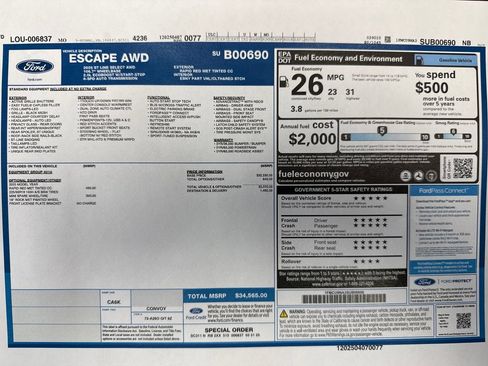 Used 2025 Ford Escape ST-Line Select AWD/4WD image 26