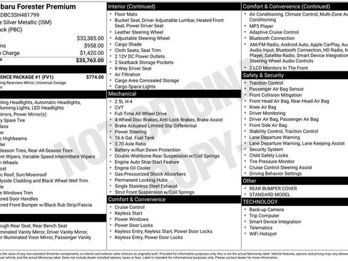 Certified 2025 Subaru Forester Premium w/ Convenience Package #1 AWD/4WD image 26
