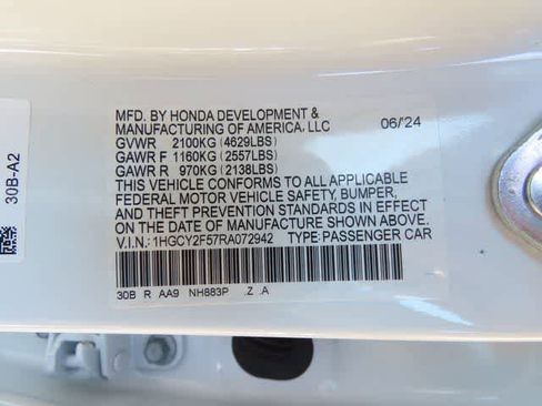 Certified 2024 Honda Accord Sport image 26