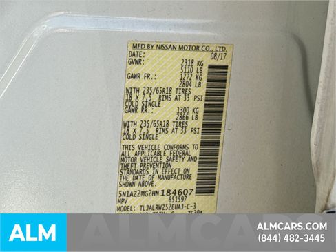 Used 2017 Nissan Murano SL w/ SL Technology Package image 40