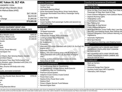 Used 2023 GMC Yukon XL SLT RWD image 35