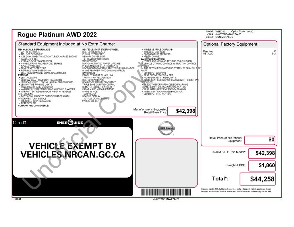 Used 2022 Nissan Rogue Platinum AWD/4WD image 6