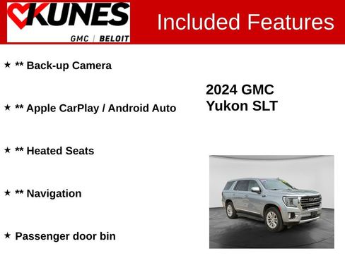 Used 2024 GMC Yukon SLT w/ SLT Luxury Package AWD/4WD image 2