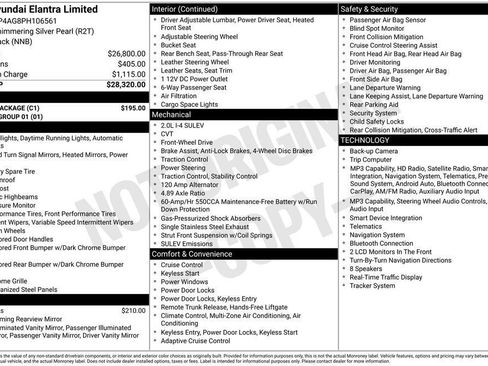 Used 2023 Hyundai Elantra Limited w/ Cargo Package FWD image 27