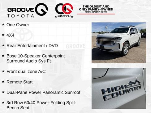 Used 2021 Chevrolet Tahoe High Country AWD/4WD image 4