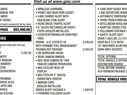 Used 2020 GMC Sierra 1500 AT4 w/ AT4 Premium Package AWD/4WD image 2