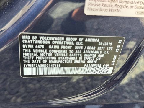 Used 2013 Volkswagen Passat 2.5 SE FWD image 28