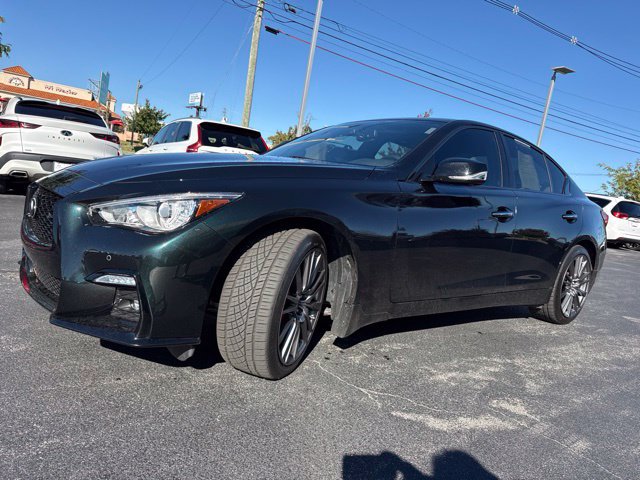 Used 2023 INFINITI Q50 Red Sport 400 w/ Black Opal Edition AWD/4WD image 7