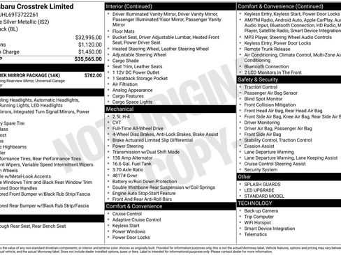 New 2026 Subaru Crosstrek 2.5i Limited w/ Crosstrek Mirror Package image 4
