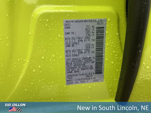 New 2026 Nissan Frontier PRO-4X w/ Pro Premium Package image 13