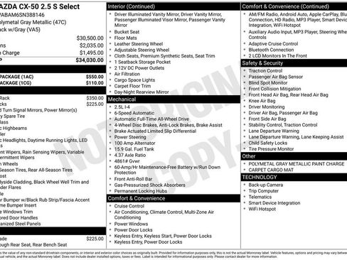 New 2025 MAZDA CX-50 AWD 2.5 S w/ Accent Package image 10
