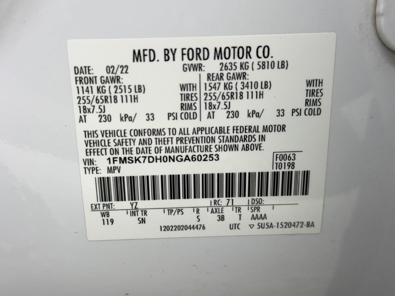 Used 2022 Ford Explorer XLT w/ Equipment Group 202A RWD image 53