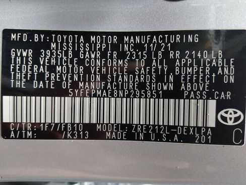 Used 2022 Toyota Corolla LE FWD image 33